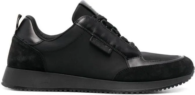 Gianvito Rossi debossed-logo lace-up sneakers Black