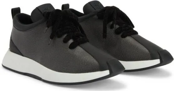 Giuseppe Zanotti Ferox panelled leather sneakers Grey