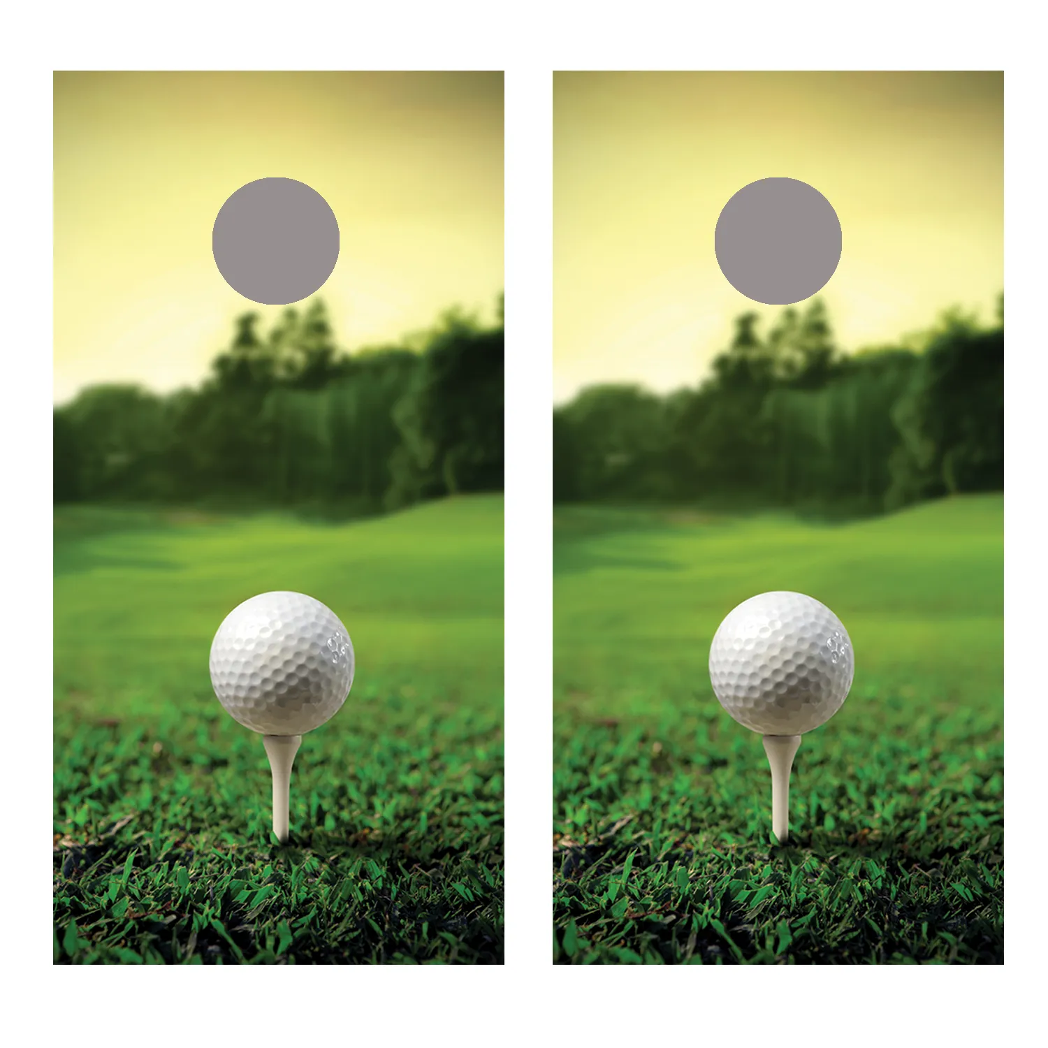 Golf Ball Tee Design A Corn Hole Board Decal Wrap