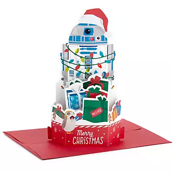 Hallmark Star Wars R2-D2 Musical & Light Up Paper Wonder Christmas Card | Kaleidoscope