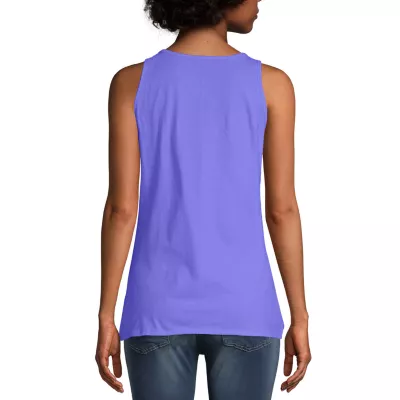 Hanes Womens Scoop Neck Sleeveless Tank Top