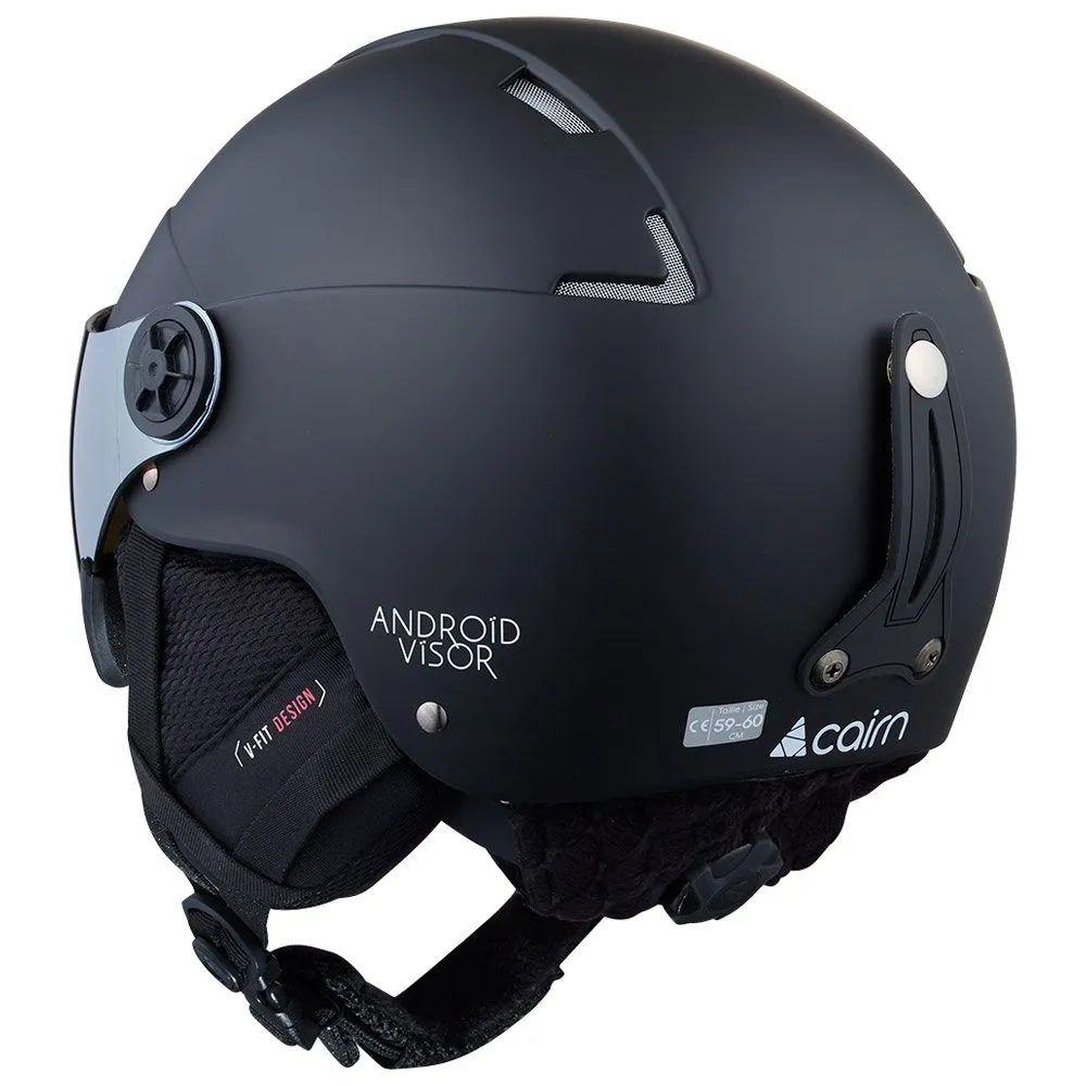 Helmet w/ visor Cairn ---Android Visor Junior Mat Black