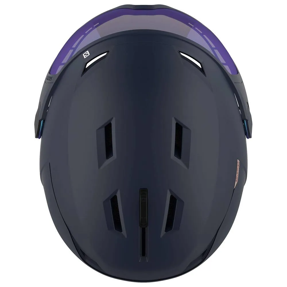 Helmet w/ visor Salomon ---Icon Lt Visor Wisteria Navy Multilayer Mid Blue