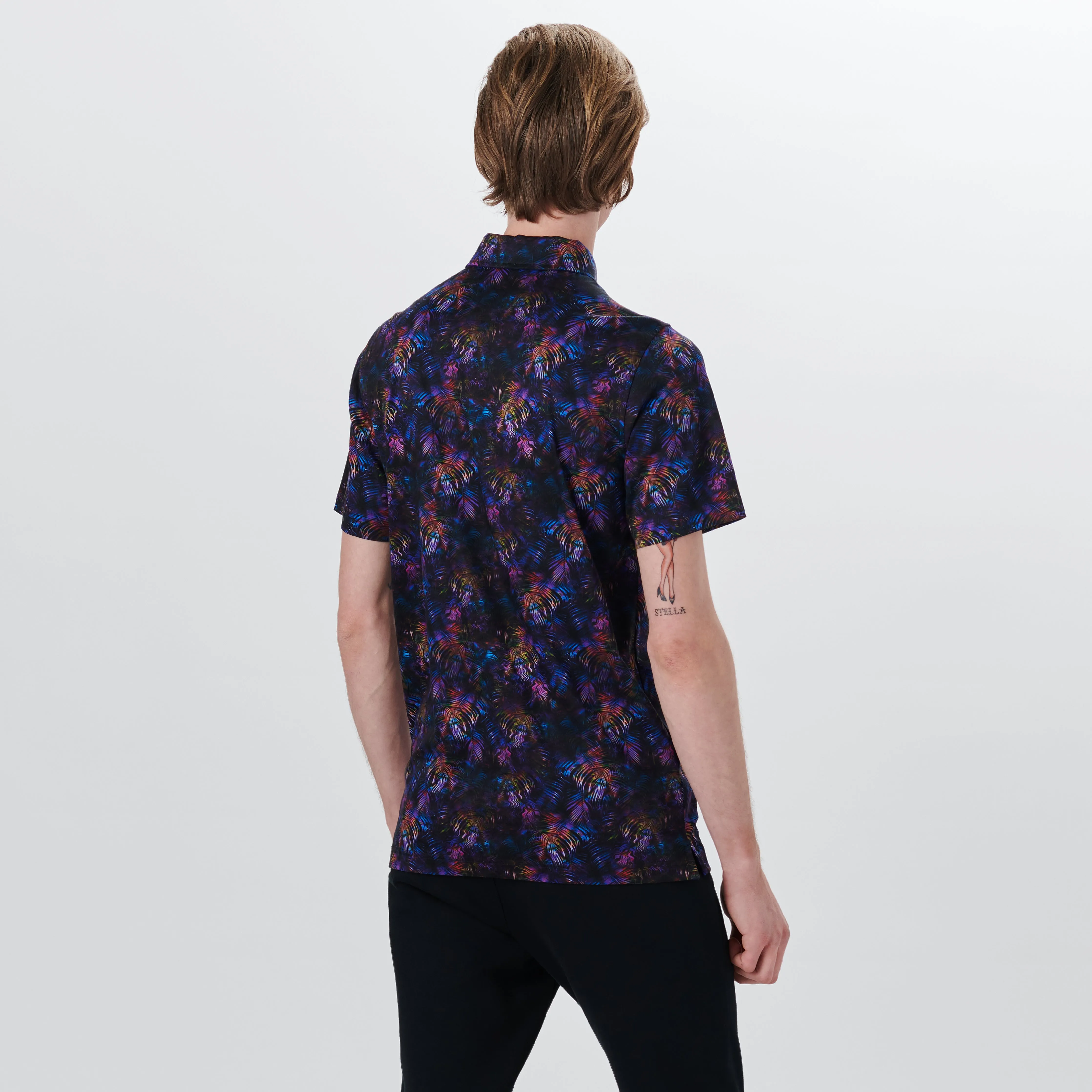 HENDRIX Palm Leaf Print Polo