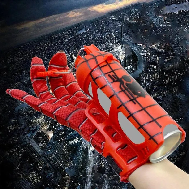 High quality glove spiderman glove set toy Spider man silk transmitter Shooting Gloves Toys