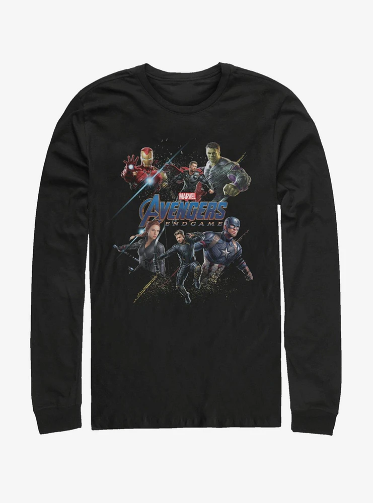 Hot Topic Marvel Avengers: Endgame Heroes Logo Long-Sleeve T-Shirt