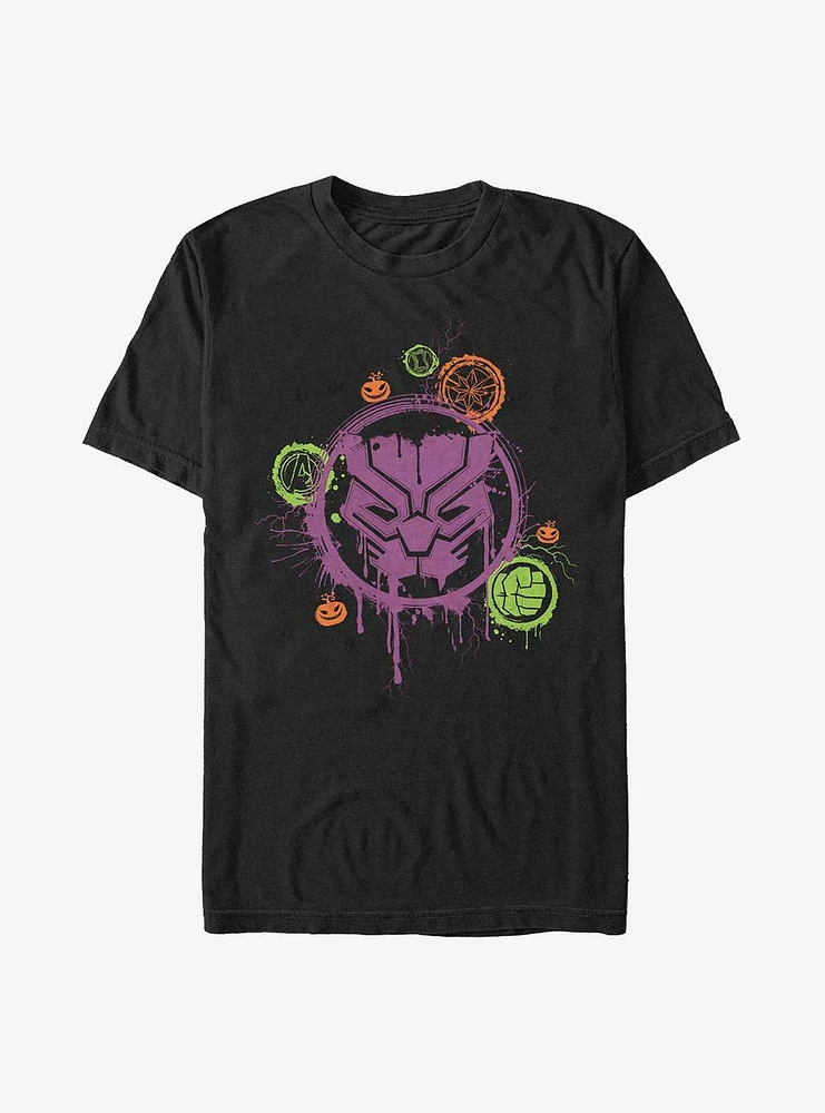 Hot Topic Marvel Avengers Panther Stencil T-Shirt