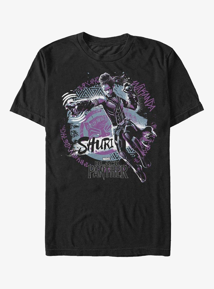 Hot Topic Marvel Black Panther Shuri Jump Night T-Shirt