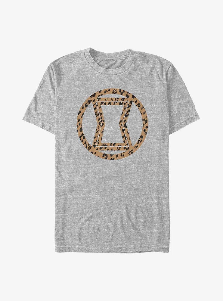 Hot Topic Marvel Black Widow Icon Leopard Fill T-Shirt