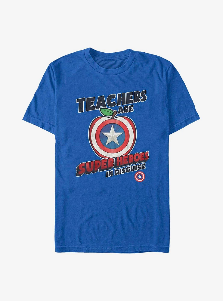 Hot Topic Marvel Captain America Teachers Are Superheroes T-Shirt