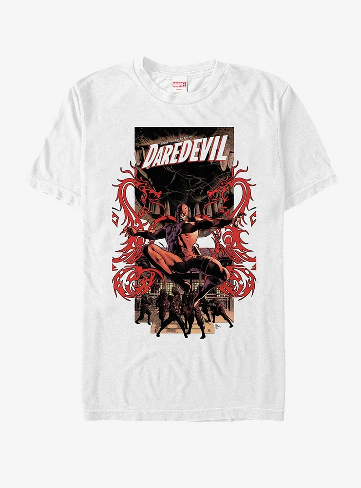 Hot Topic Marvel Daredevil Red Dragons T-Shirt