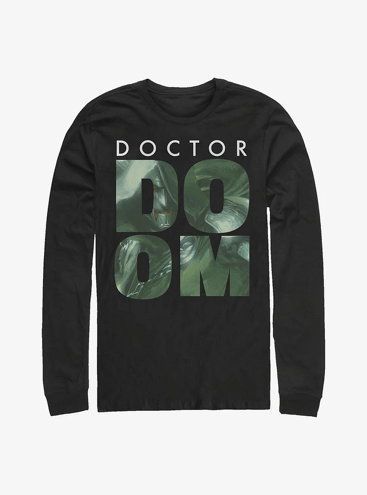 Hot Topic Marvel Fantastic Four Doom Fill Long-Sleeve T-Shirt