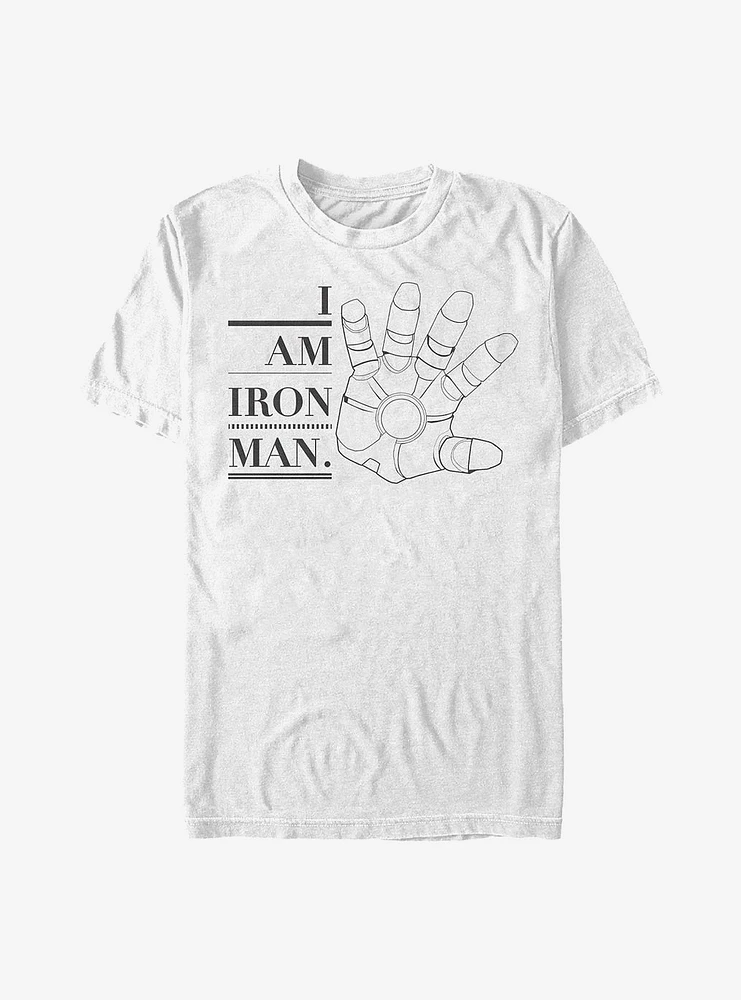 Hot Topic Marvel Iron Man Hand T-Shirt