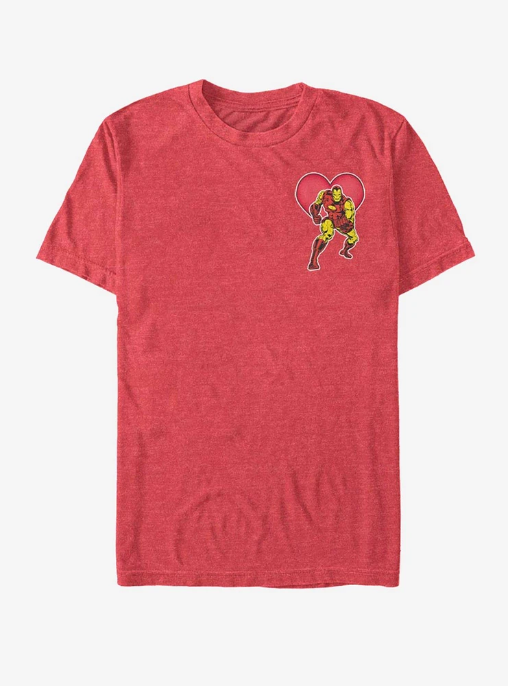 Hot Topic Marvel Ironman Heart T-Shirt