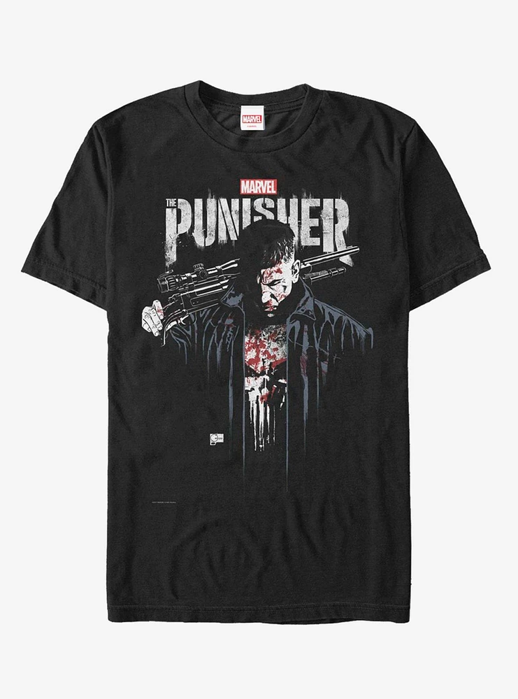 Hot Topic Marvel Punisher Downfall T-Shirt