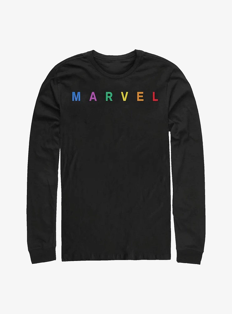 Hot Topic Marvel Simple Logo Emblem Long-Sleeve T-Shirt