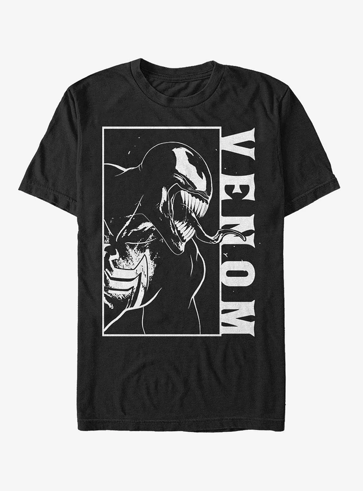 Hot Topic Marvel Venom Profile Block T-Shirt