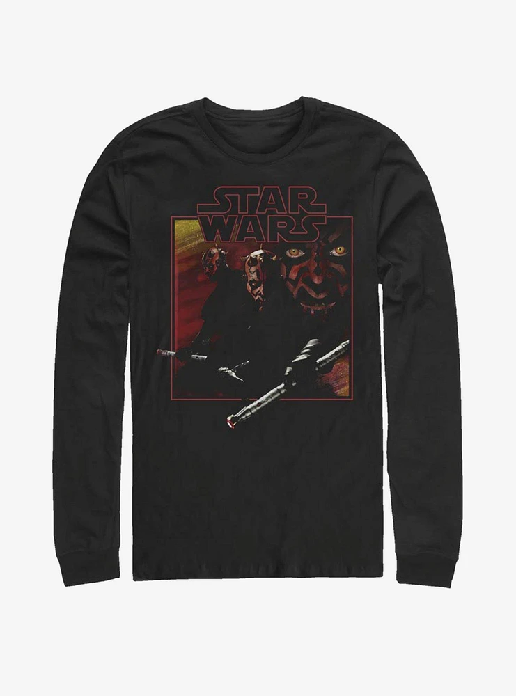 Hot Topic Star Wars Darth Maul Vintage Long-Sleeve T-Shirt