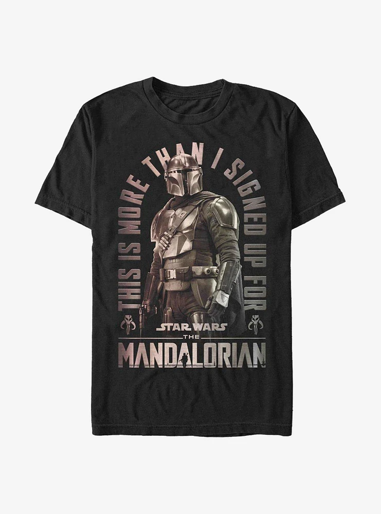 Hot Topic Star Wars The Mandalorian Signed Up T-Shirt