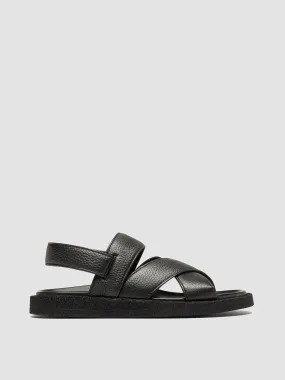 INNER 007 - Black Leather Sandals