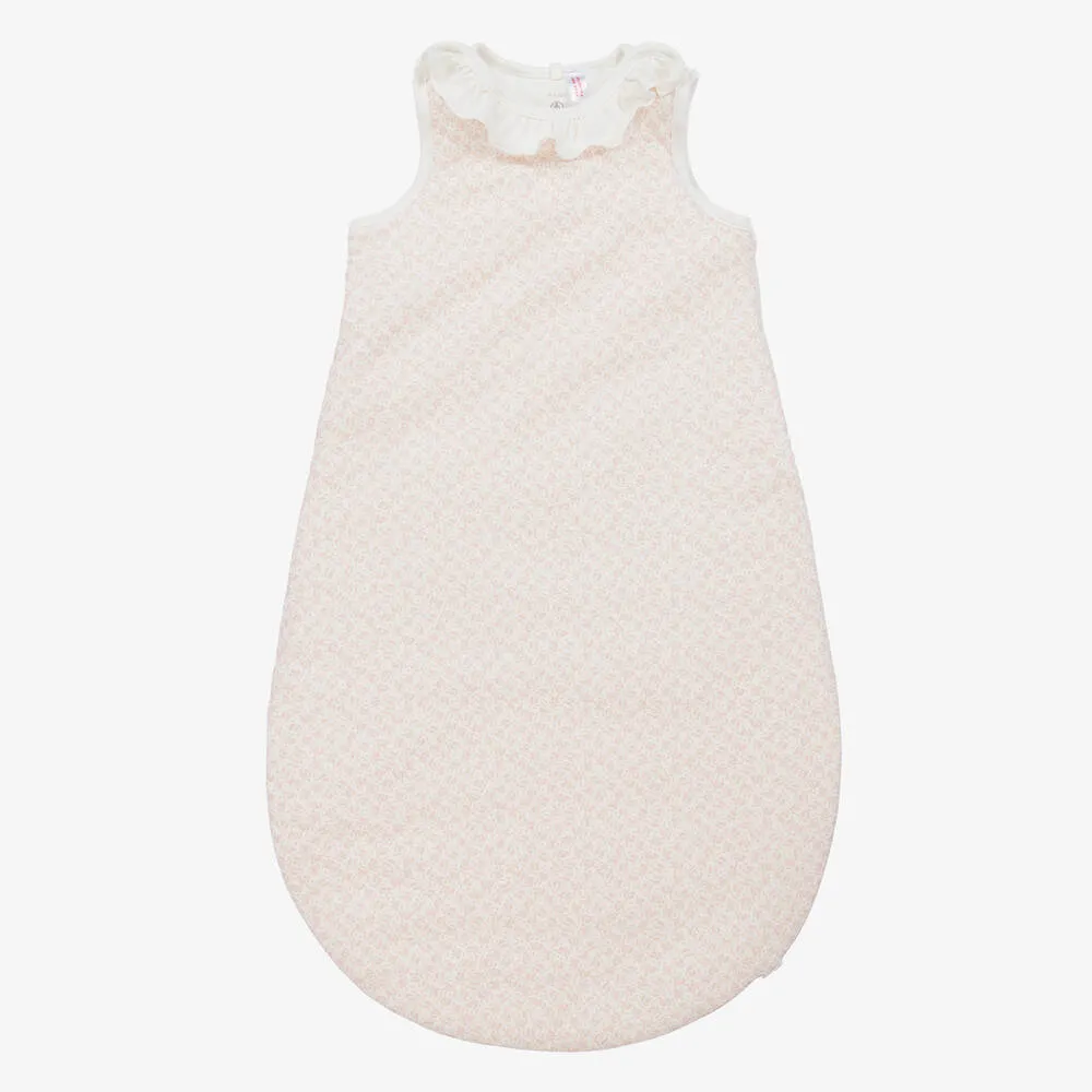 Ivory & Pink Cotton Sleeping Bag 