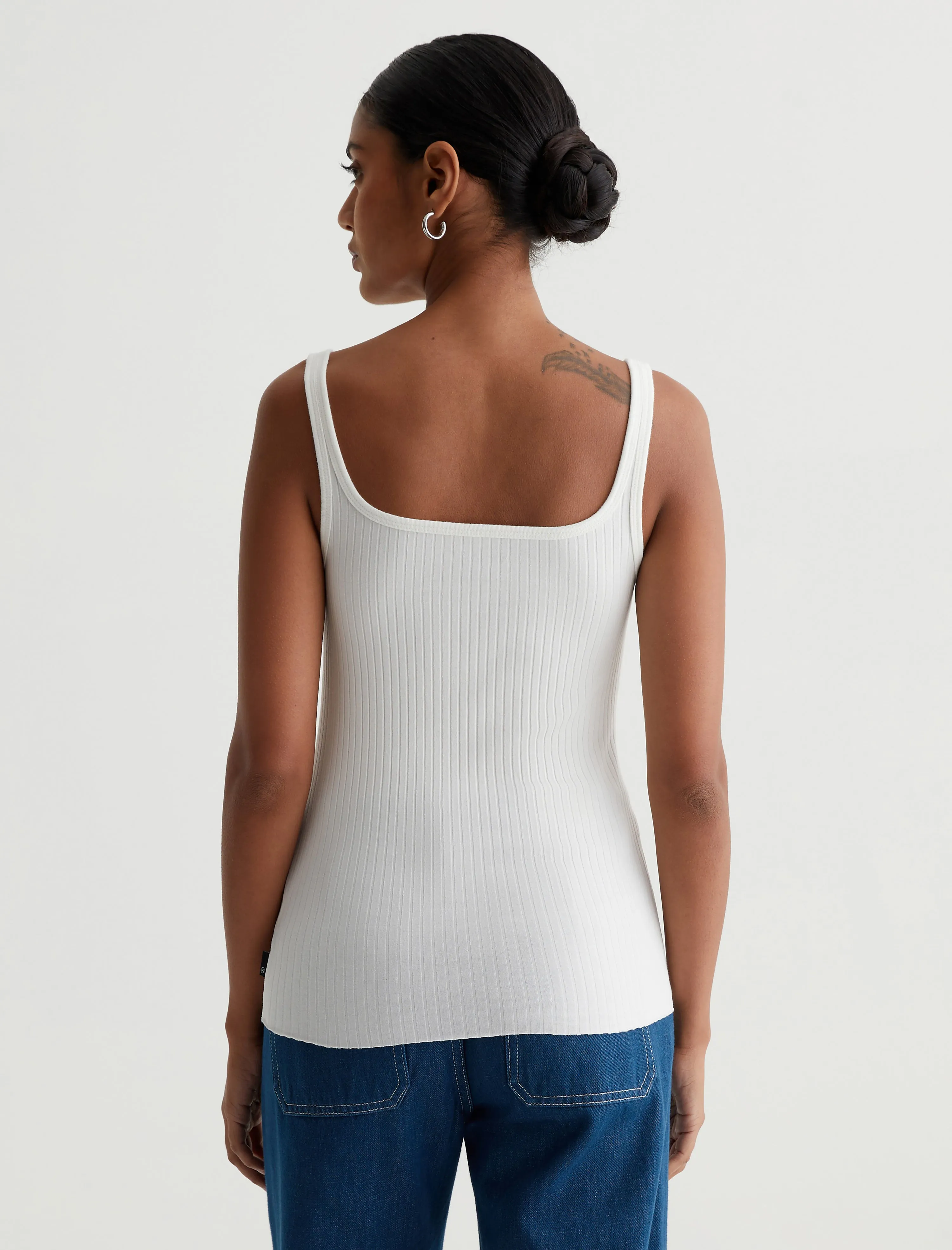     Jenci Tank   Slim Square Neck Tank  