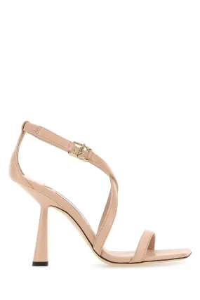 Jimmy Choo Pink Leather Jessica Sandals