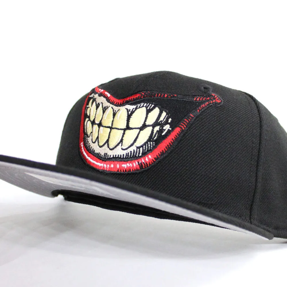 JOKER SMILE Marvel/DC Comicss New Era 59Fifty Fitted Hat (Black Gray Under Brim)