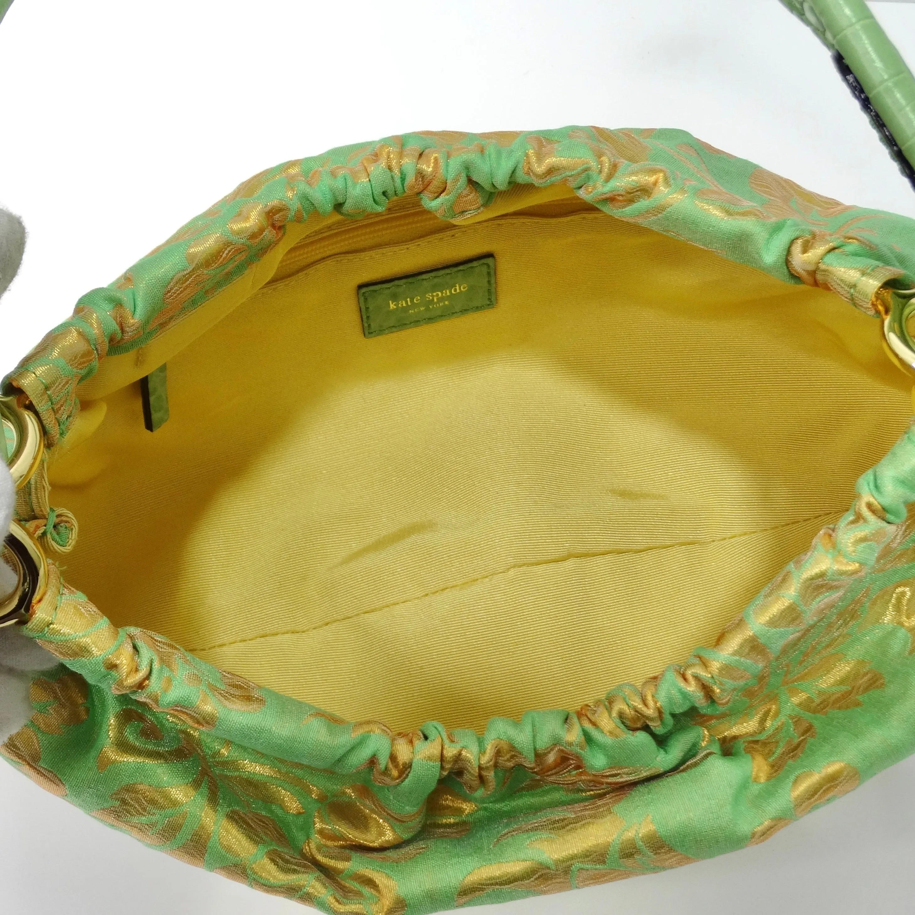 Kate Spade Green Floral Shoulder Bag