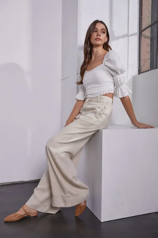 Keelan High Waist Wide Leg Pants