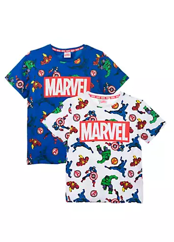 Kids Pack of 2 Marvel T-Shirts by Suncity | Look Again