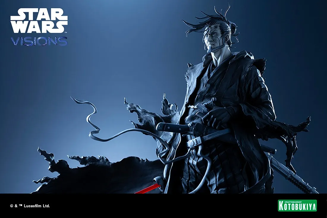 Kotobukiya ARTFX Star Wars Visions The Duel The Ronin Statue (gray)