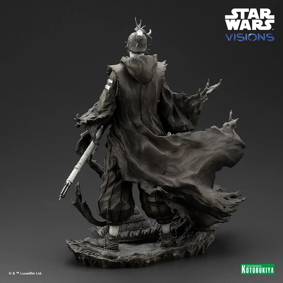 Kotobukiya ARTFX Star Wars Visions The Duel The Ronin Statue (gray)