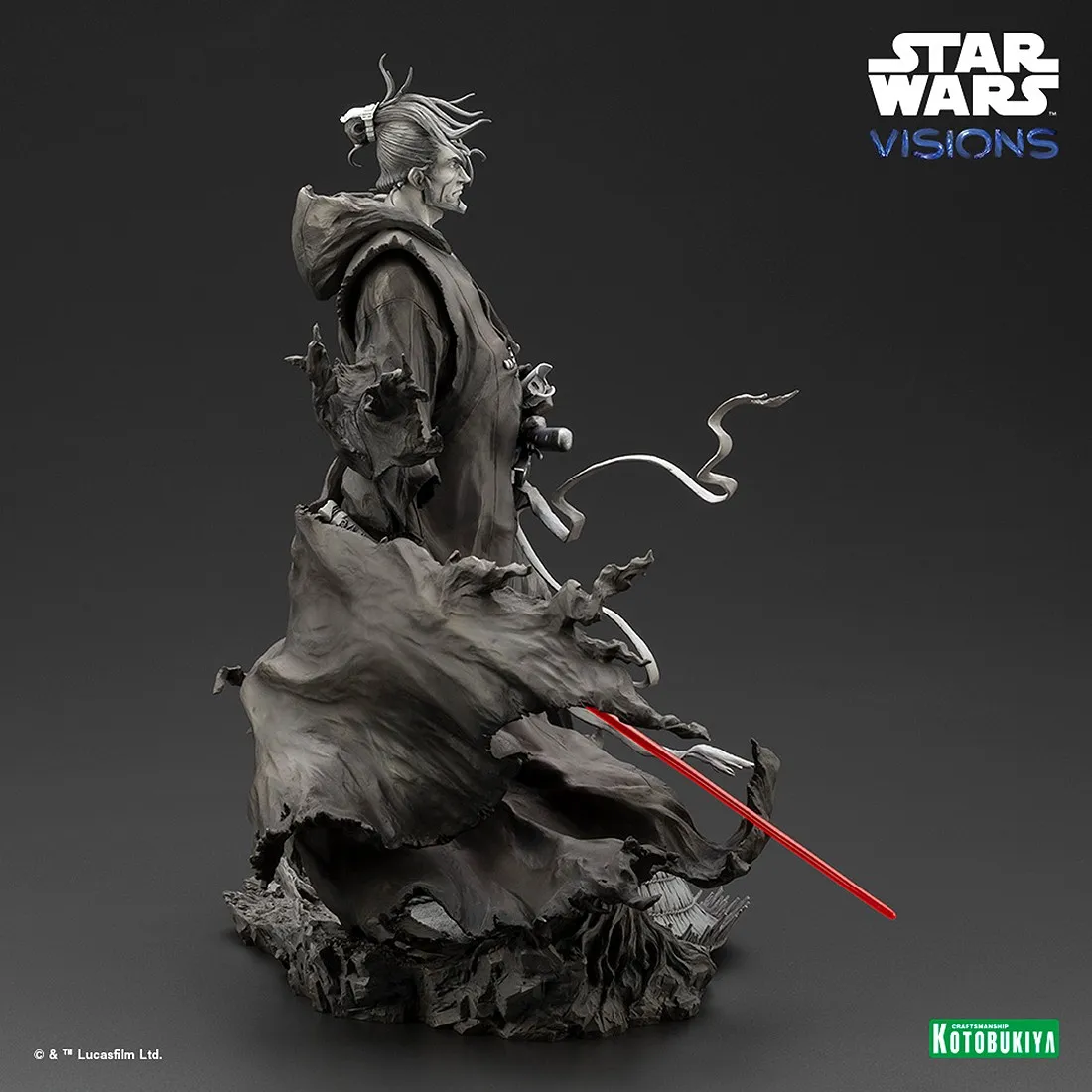 Kotobukiya ARTFX Star Wars Visions The Duel The Ronin Statue (gray)