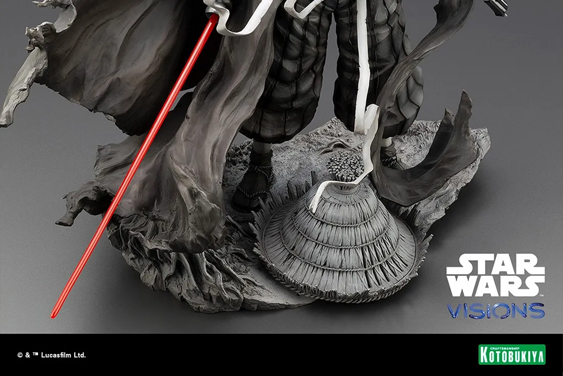 Kotobukiya ARTFX Star Wars Visions The Duel The Ronin Statue (gray)