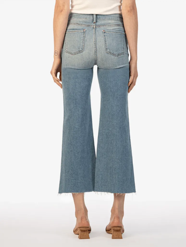 Kut From The Kloth Meg High Rise Fab Ab Wide Leg Jeans in Romantic