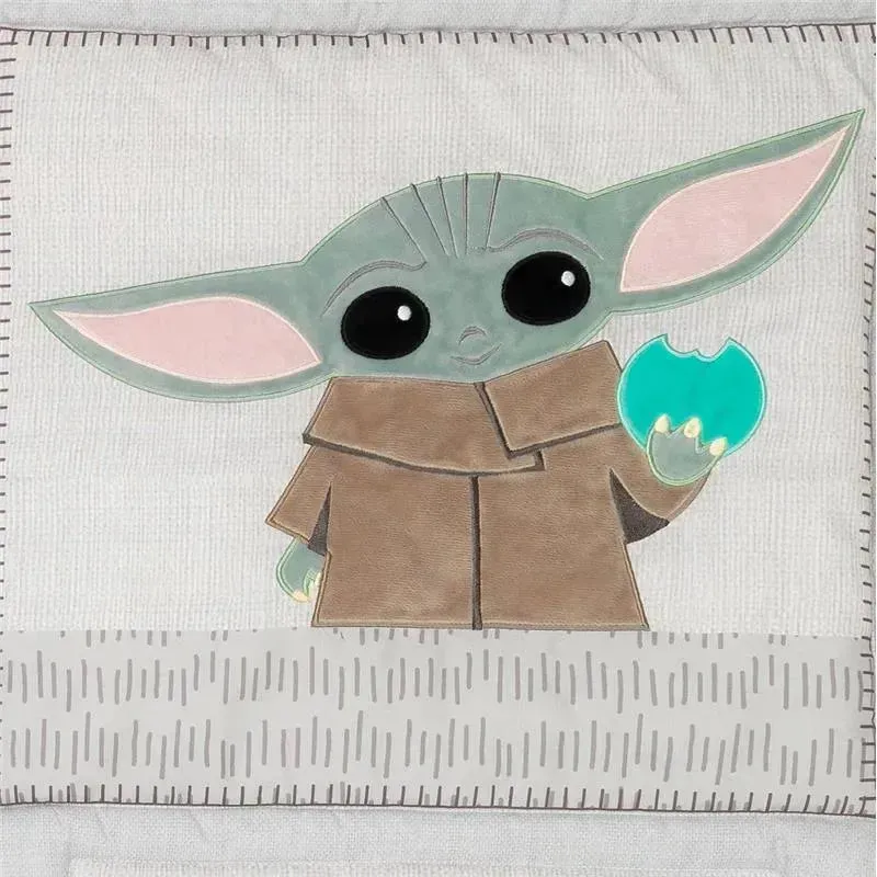 Lambs & Ivy - 3Pk Star Wars The Child Baby Yoda Baby Crib Bedding Set