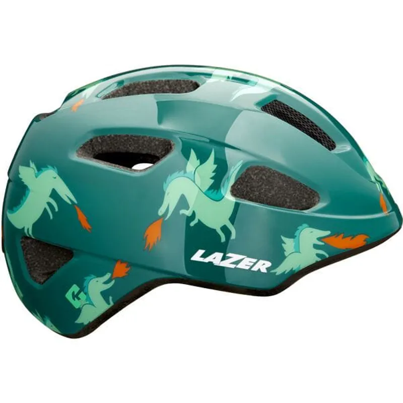 Lazer NutZ KinetiCore Uni-Youth Helmet in Dragons Green