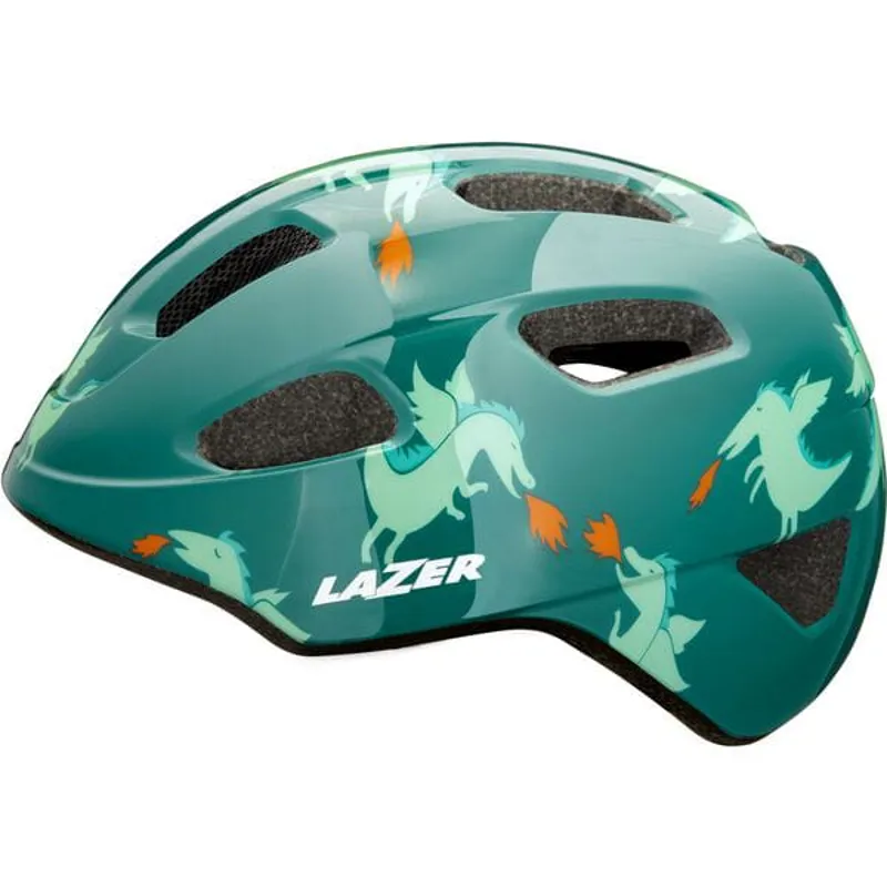 Lazer NutZ KinetiCore Uni-Youth Helmet in Dragons Green