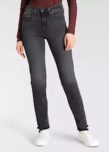 Levi’s 724 High Rise Fringed Hem Straight Leg Jeans | Grattan