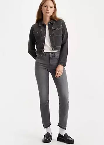 Levi’s 724 High Rise Fringed Hem Straight Leg Jeans | Grattan