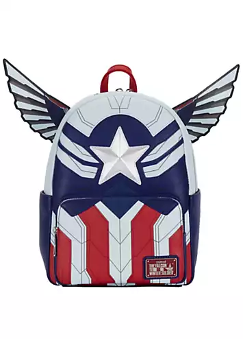 Loungefly Marvel Falcon Captain America Cosplay Mini Backpack | Grattan