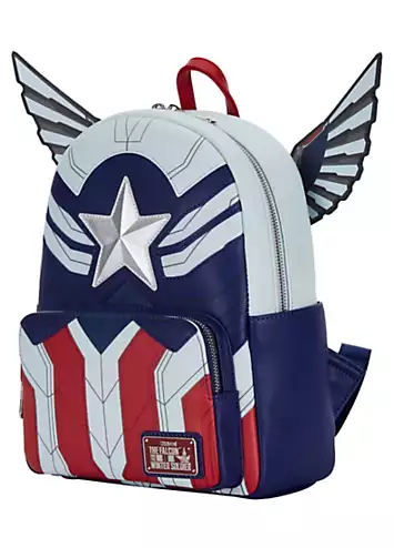 Loungefly Marvel Falcon Captain America Cosplay Mini Backpack | Grattan