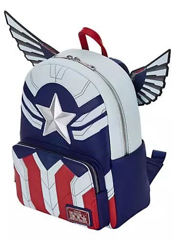 Loungefly Marvel Falcon Captain America Cosplay Mini Backpack | Grattan