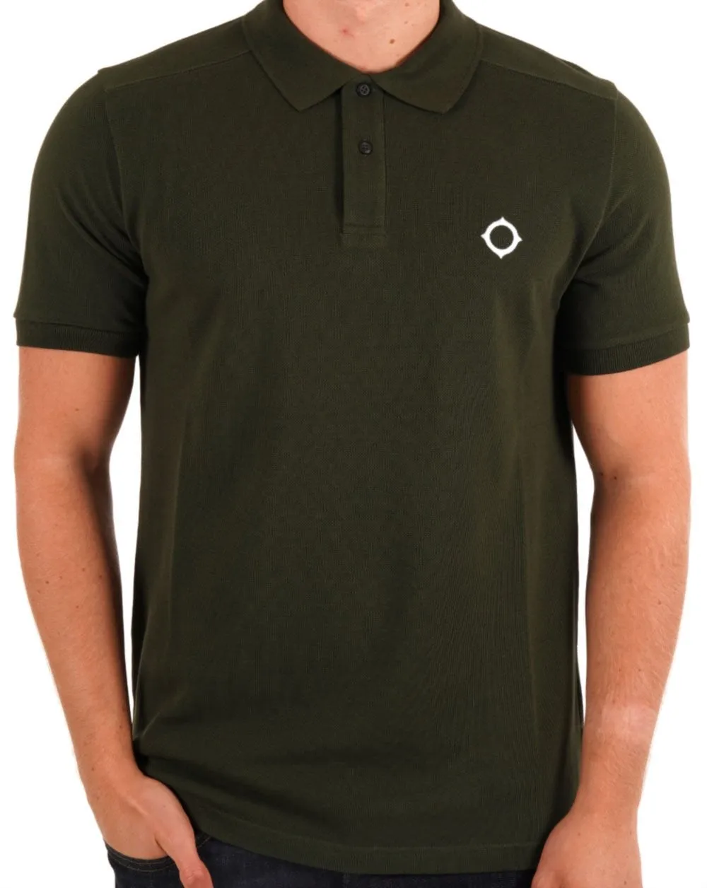 Ma.strum Pique Polo Dark Green