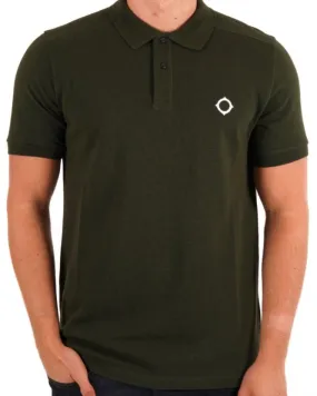 Ma.strum Pique Polo Dark Green