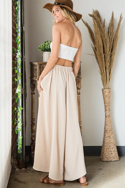 Mckenna Wide Leg Palazzo Pants - Pink