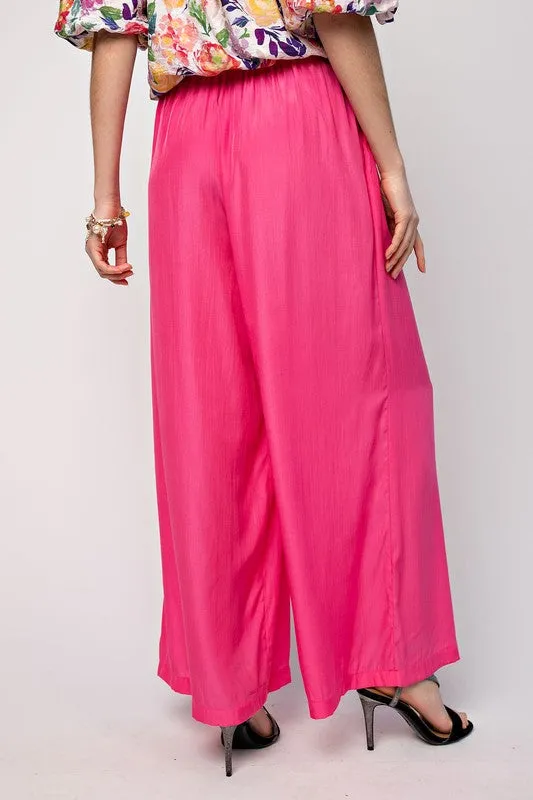 Megg Satin Wide Leg Pants PLUS SIZE