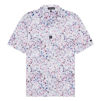 Men's Bad Birdie Paint Splatter 3 Golf Polo