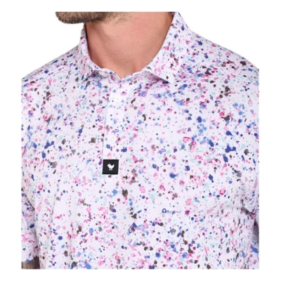 Men's Bad Birdie Paint Splatter 3 Golf Polo